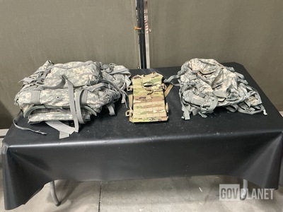 (10) Large Field Pack Sets, (86) Hydration Carriers & Assorted Items