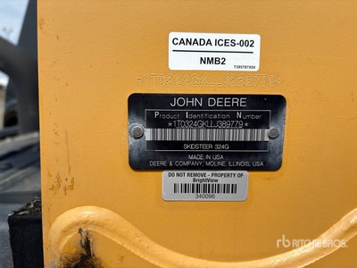 2020 John Deere 324G Two-Speed Skid Steer Loader