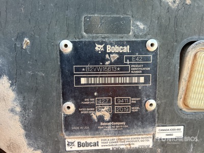 2019 Bobcat E42-T4 Minikoparka
