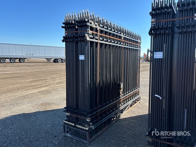 Quantity of (20) 10 ft x 7 ft Powder Coated Site Fence (Unused)