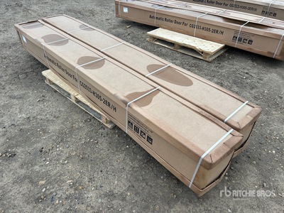 Quantity of (2) 8.6 x 8.6 ft Roll Up Electric Overhead Doors