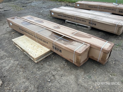 Quantity of (2) 8.6 x 8.6 ft Roll Up Electric Overhead Doors