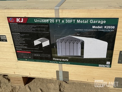 KJ K2030 Metal Garage - Unused