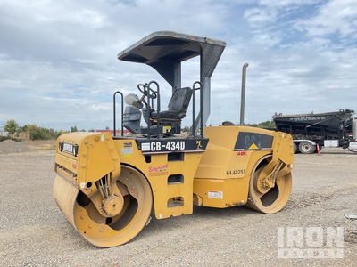 2004 Cat CB-434D Double Drum Roller