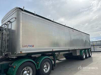 2008 Lusty EMS Tri/A Blowing End Dump Trailer