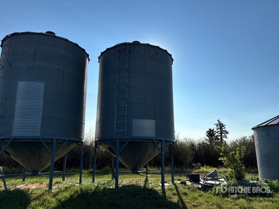 Westeel-Rosco +/- 2200 bu 6 Ring Hopper Grain Bin