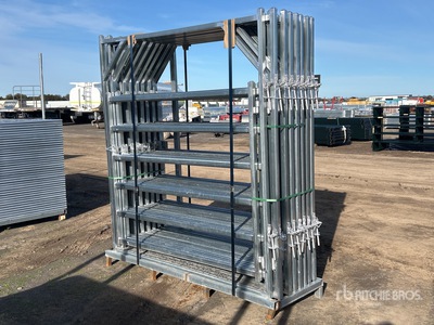 Quantity of (16) 2026 BYT CFRMGTE2 2 m x 2.2 m Galvanised Cattle Frame Livestock Gate (Unused)
