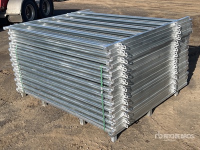 Quantity of (25) 2026 BYT GCTPNL21 2.1 m x 1.8 m Galvanised Cattle Livestock Panel (Unused)