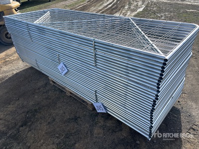 Quantity of (30) 2026 BYT GMSGTE317 3 m x 1.17 m Galvanised Mesh Livestock Gate (Unused)