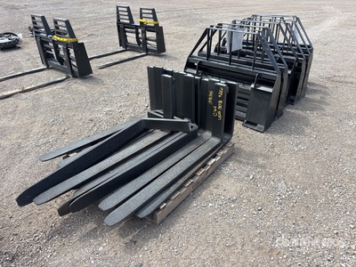 Quantity of (10) 2026 Mower King SA 48 in Skid Steer Forks (Unused)