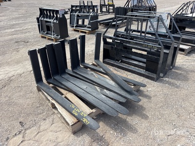 Quantity of (4) 2026 Mower King SA 48 in Skid Steer Forks (Unused)