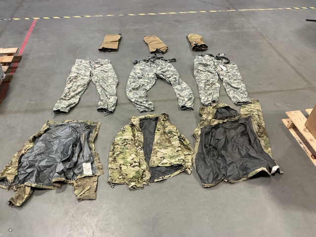 (4) Wet Weather Jackets, (10) Pairs of Cold Weather Trousers & Assorted Items