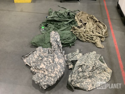 (20) Duffel Bags, (5) Cold Weather Parkas & Assorted Items