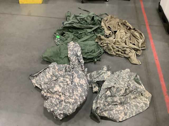 (20) Duffel Bags, (5) Cold Weather Parkas & Assorted Items