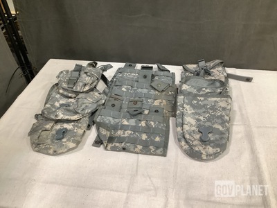 (77) Entrenching Tool Carriers, (117) M4 Three Mag Pouches & Assorted Items