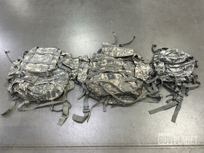 (11) Large Field Pack Sets, (9) Assault Packs & (13) Duffel Bags