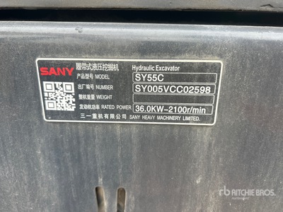 2022 Sany SY55C Mini Excavator
