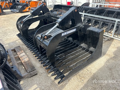 Blue Diamond 84 in Grapple Skid Steer Grapple Bucket