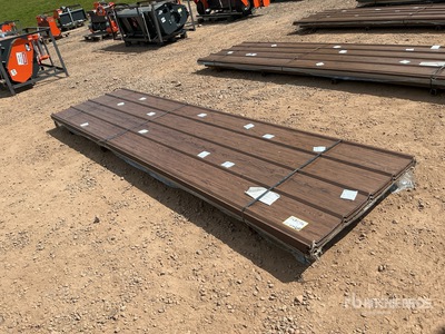 Quantity of (100) 3 ft x 12 ft Brown Metal Roof Panels (Unused)