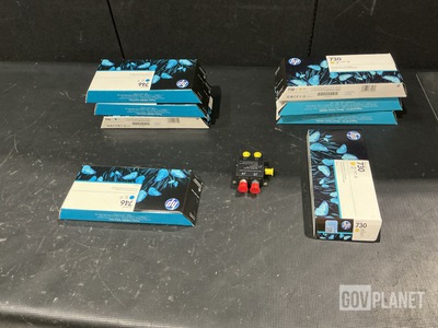 (31) Ink Cartridges, (1) Splitter-Attenuator, (1) Vacuum & Assorted Items