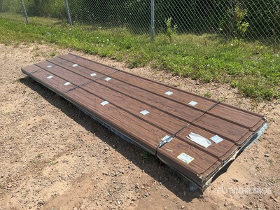 Quantity of (100) 3 ft x 12 ft Brown Metal Roof Panels (Unused)