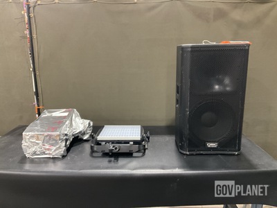 (14) Toner Cartridges, (1) Loudspeaker, (4) Light Panels & Assorted Items