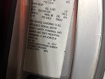 General Appearance with Motor Vehicle Safety Standards Label