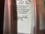 General Appearance with Motor Vehicle Safety Standards Label