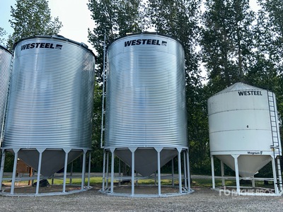 Westeel 1806 +/- 5500 bu 6 Ring Hopper Grain Bin