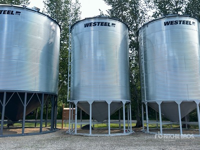 Westeel 1806 +/- 5500 bu 6 Ring Hopper Grain Bin