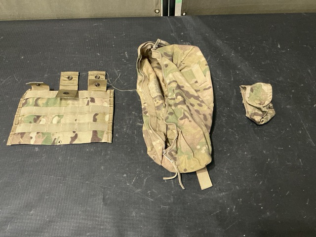 (38) M4 Three Mag Pouches, (28) Waist Packs & Assorted Items