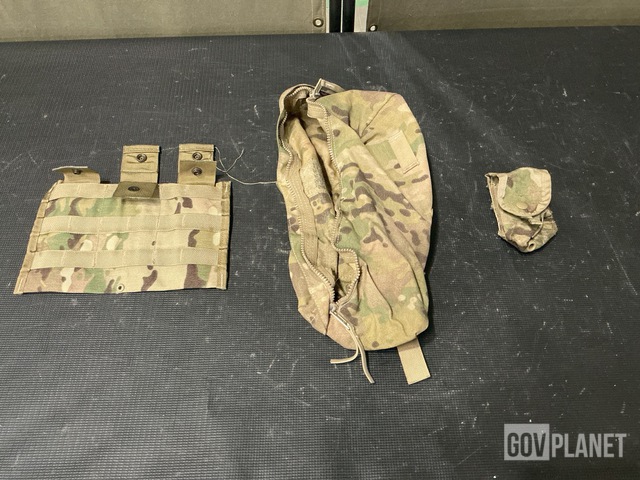 (38) M4 Three Mag Pouches, (28) Waist Packs & Assorted Items