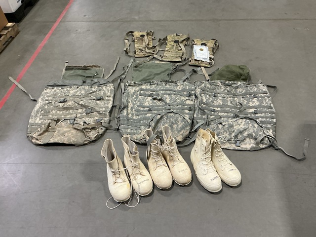 (68) Hydration Carriers, (18) Pairs of Boots & Assorted Items (68) Hydration Carriers, (18) Pairs of Boots & Assorted Items