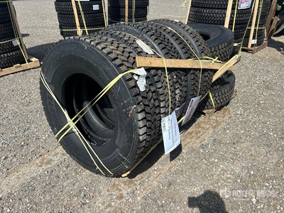 Quantity of (8) 11R22.5 Snow Traction Retread Tires (Unused)