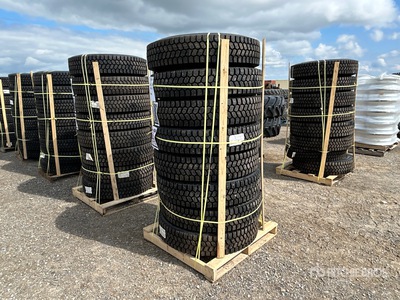 Quantity of (8) Snow Traction Retread 11R22.5 Tires (Unused)