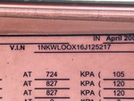 Serial Number / VIN