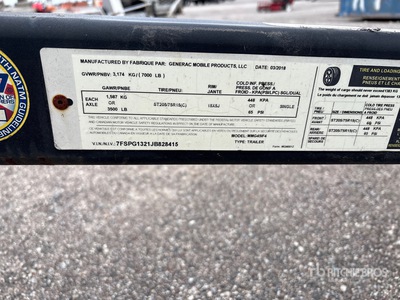 2018 Magnum MMG45IF4 47 kVA Mobile Generator Set (Inoperable)