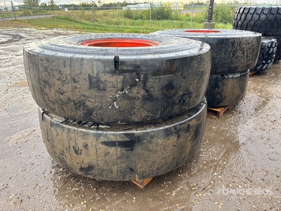Quantity of (4) Maxa 18.00-R25 Mining Tires