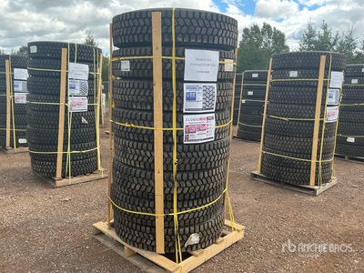 Quantity of (8) 11R22.5 Snow Traction Retread Tires (Unused)