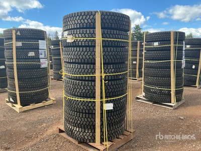 Quantity of (8) 11R22.5 Snow Traction Retread Tires (Unused)