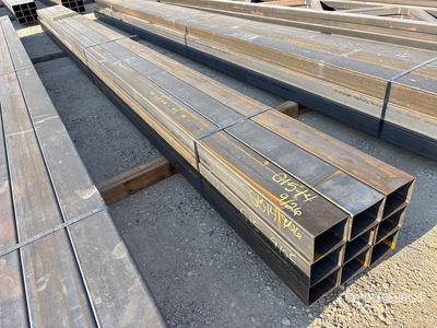 Quantity of (9) 5 in x 4 in x 20 ft 11 GA Square Tubing (Unused)