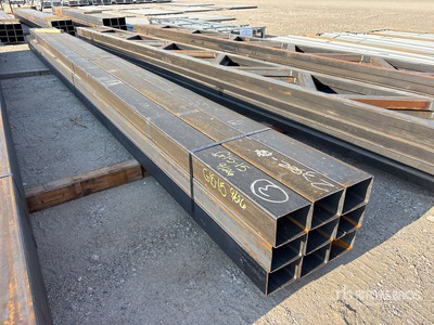 Quantity of (9) 5 in x 4 in x 20 ft 11 GA Square Tubing (Unused)