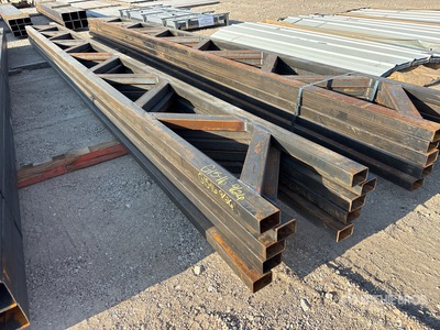 Quantity of (5) 18 in x 20 ft Metal Trusses (Unused)