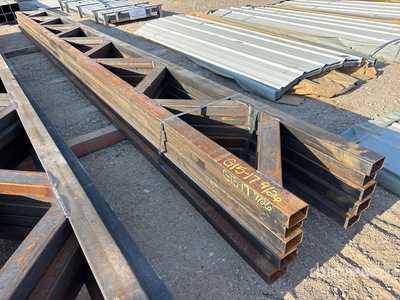 Quantity of (5) 18 in x 20 ft Metal Trusses (Unused)