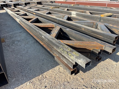 Quantity of (5) 18 in x 20 ft Metal Trusses (Unused)
