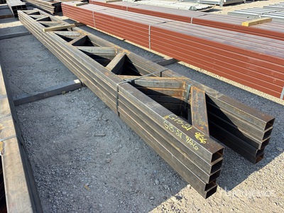 Quantity of (5) 18 in x 20 ft Metal Trusses (Unused)
