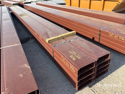 Quantity of (16) 8 in x 20 ft C- Purlin (Unused)