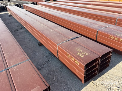 Quantity of (16) 8 in x 20 ft C- Purlin (Unused)
