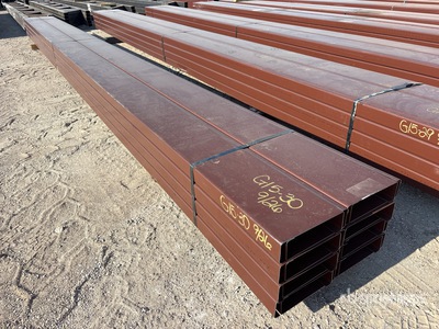 Quantity of (16) 8 in x 20 ft C- Purlin (Unused)
