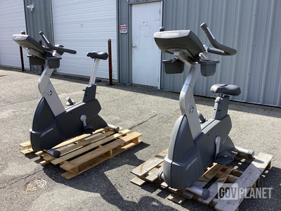 (1) Life Fitness CLSC Exercise Bike & (1) Life Fitness Exercise Bike